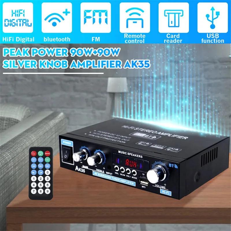 Amplificateur numérique HiFi AK35 Bluetooth, amplificateurs MP3, canal 2.0, son, médailles, prise en