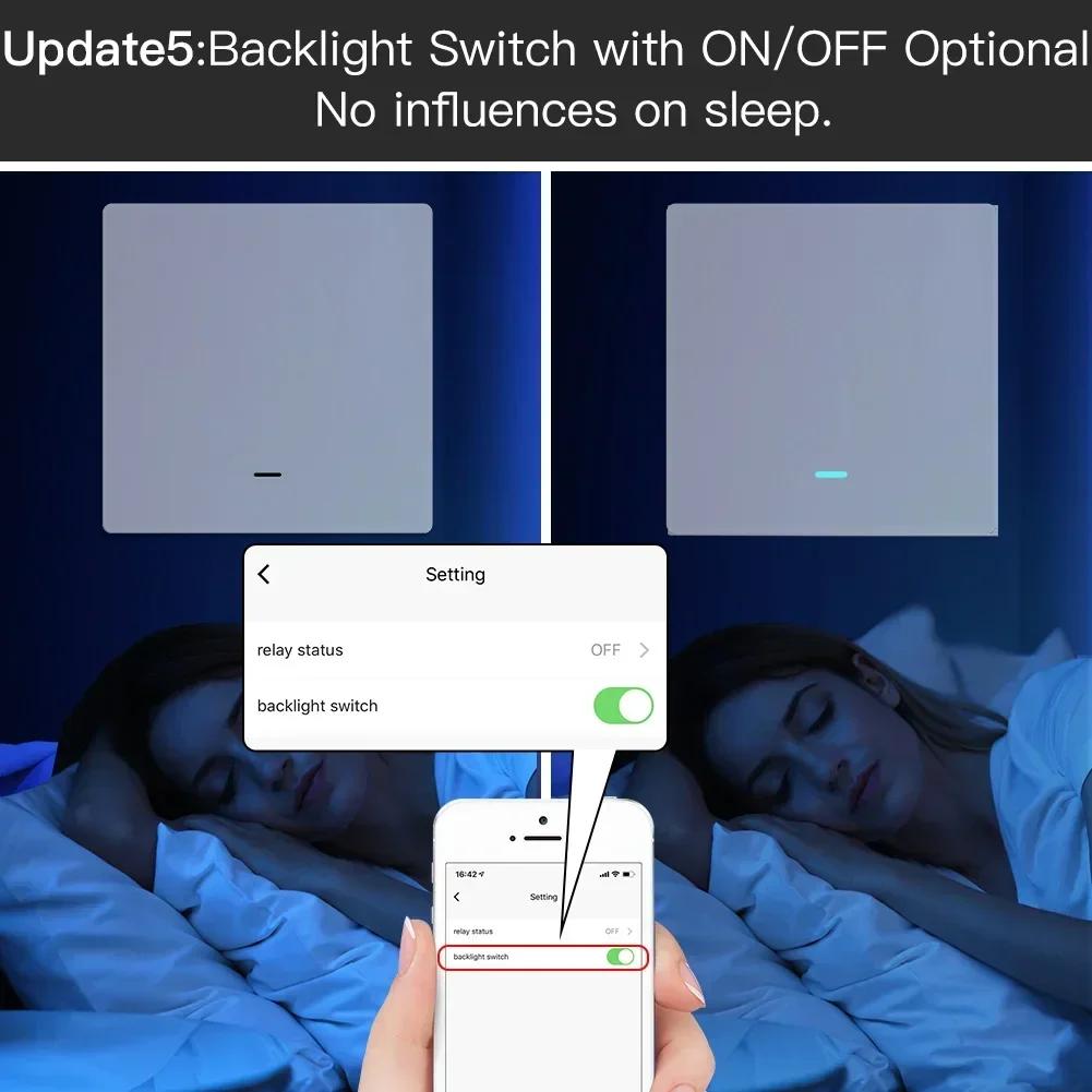 MOES – interrupteur d'éclairage intelligent Tuya ZigBee 2mqtt, 2/3 voies, sans fil neutre, aucun con