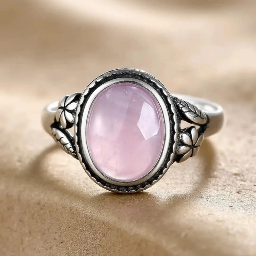 Bagues en argent vintage personnalisées avec boîte cadeau