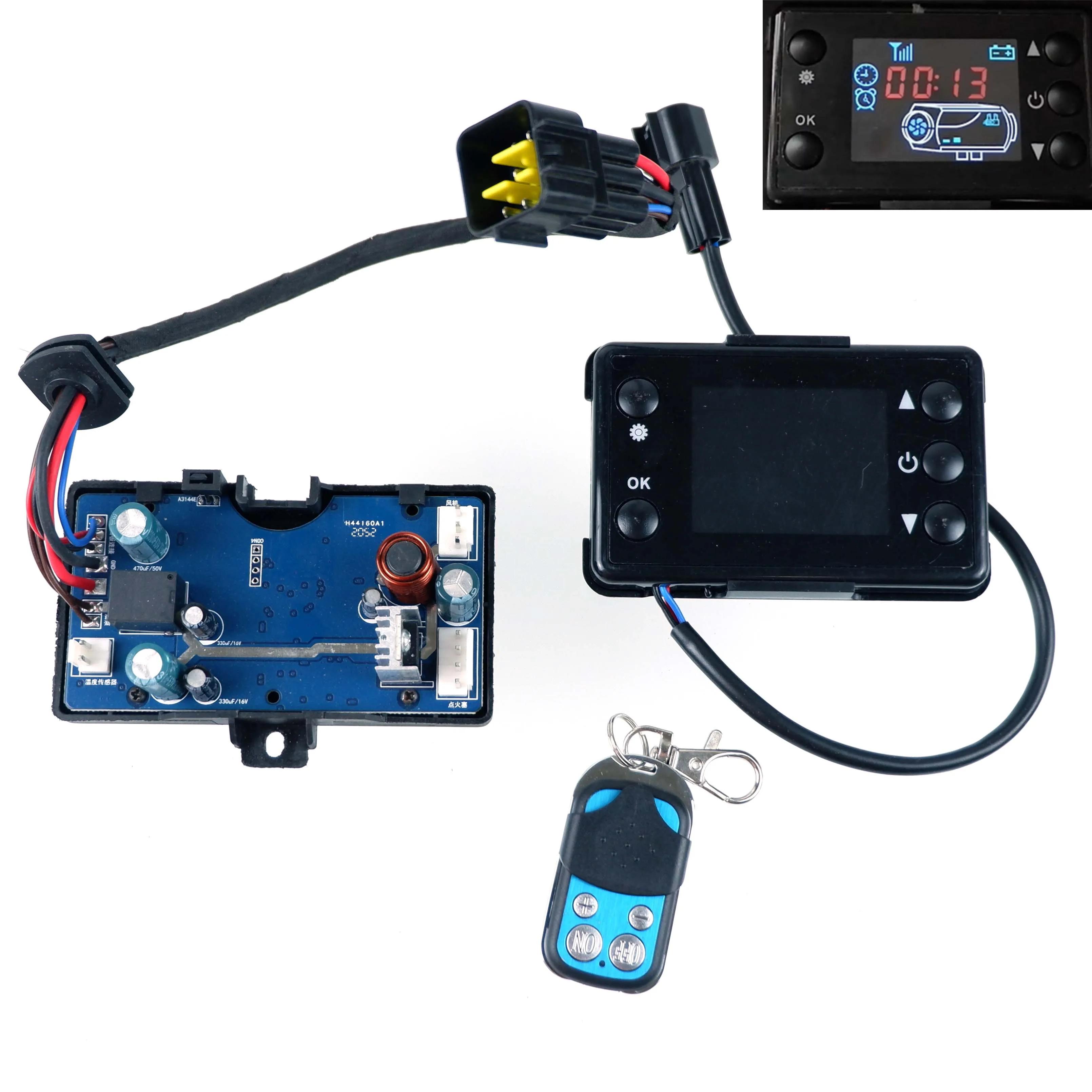 Chauffage de stationnement Air Diesel 12V 24V 2kw 3kw 5kw 8kw, interrupteur de moniteur LCD, carte m