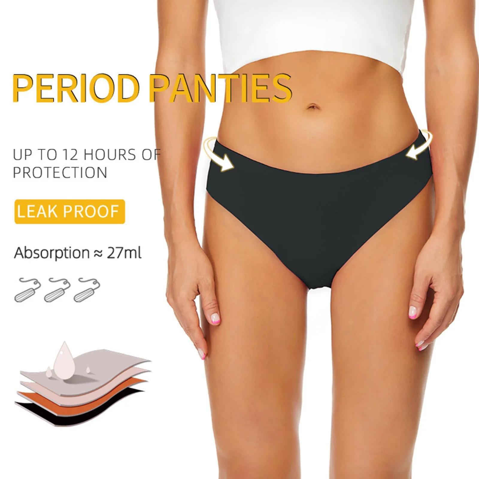 Maillot de bain menstruel étanche pour femme - Bikini absorbant taille haute pour adolescentes