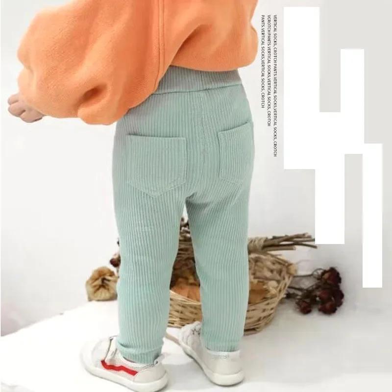 Pantalons pour bébés filles et garçons, taille haute, en coton, grand PP, Leggings, vêtements pour e