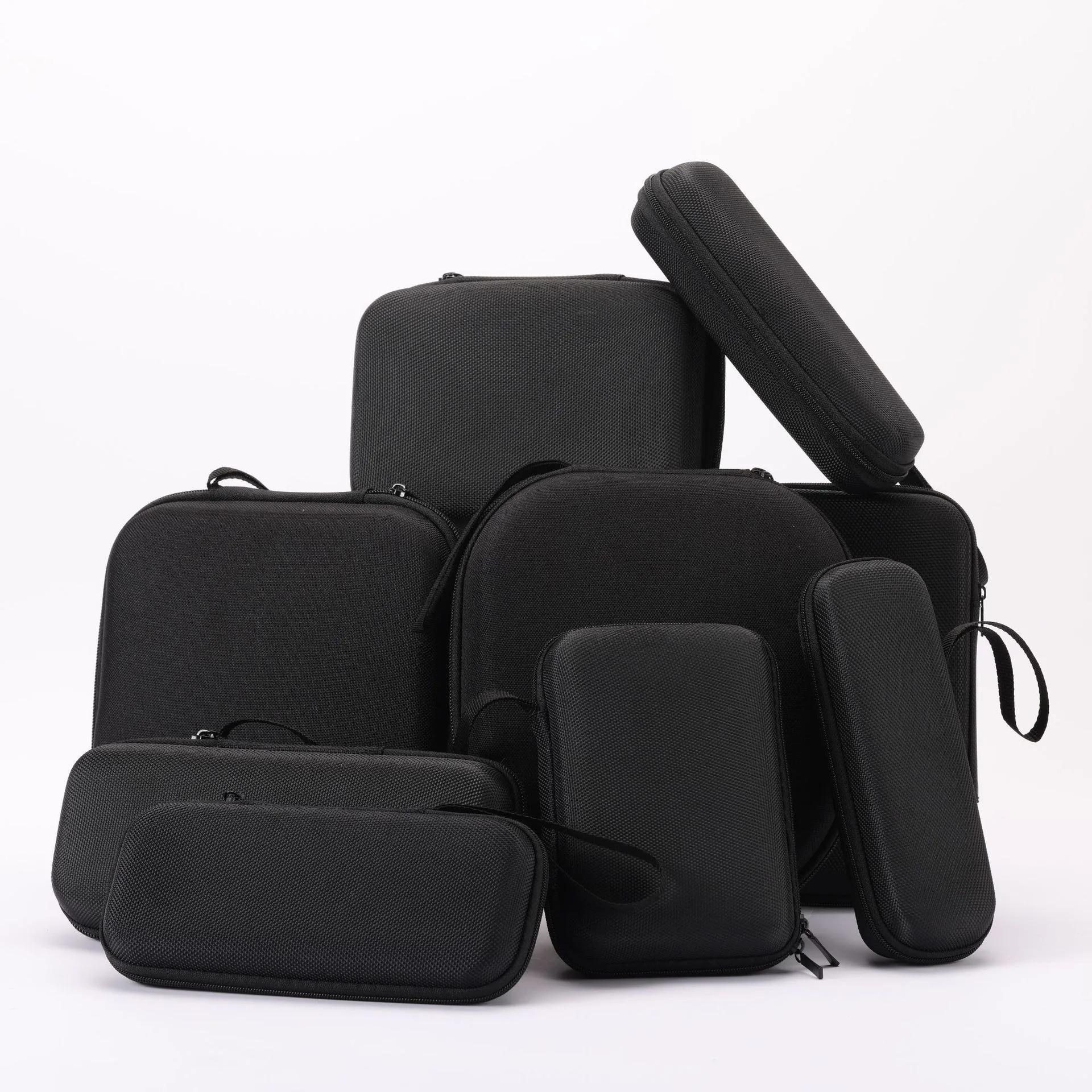 Sac de rangement de données pour écouteurs, sacs de rangement de câbles ovales carrés et rectangulai