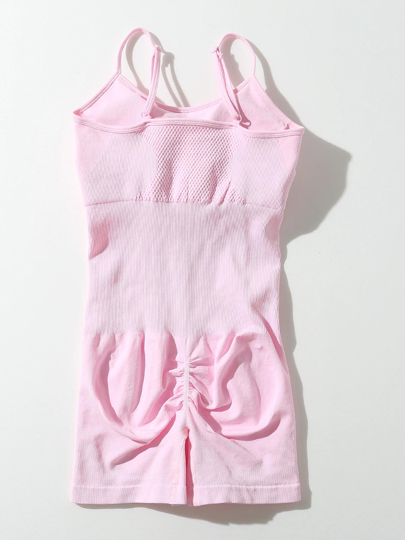 Vêtements de fitness tout-en-un, sexy, sans couture, fesses de pêche, filetés, séchage rapide, vêtem