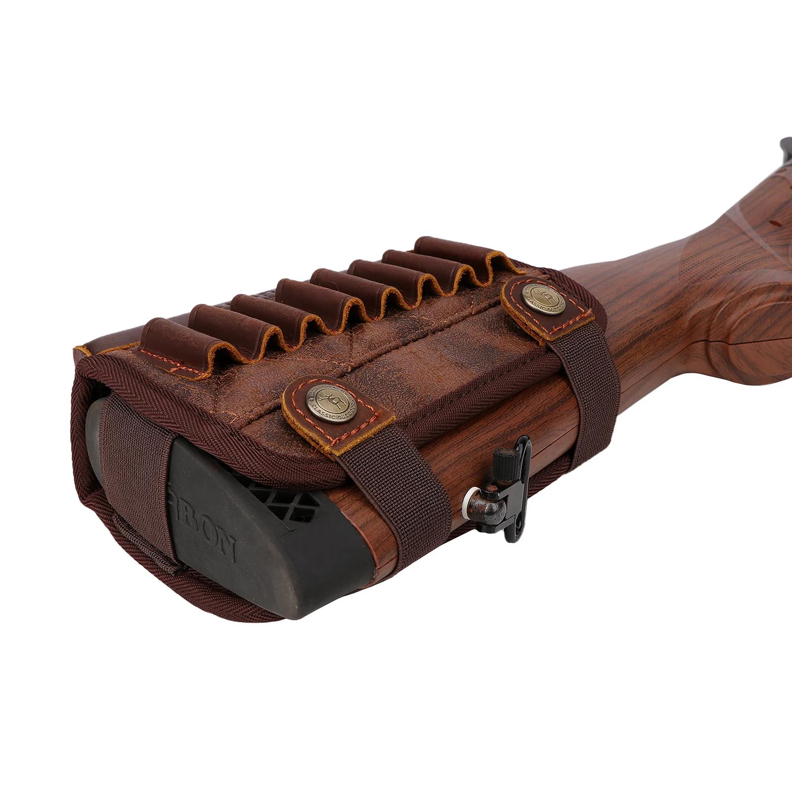 Tourbon cuir et PU repose-joue Riser pistolet buttstock avec cartouches de fusil 243 WIN 270 WIN 308