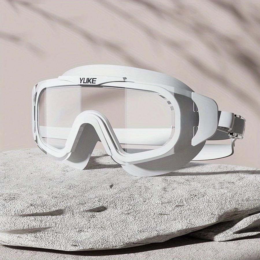 Lunettes de natation HD étanches et anti-buée, grand cadre galvanisé, design unisexe pour profession