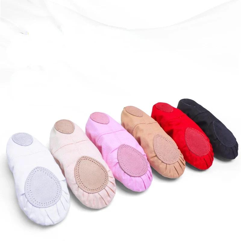Chaussures de Ballet à bout en tissu pour filles, chaussures de danse classiques modernes pour adult