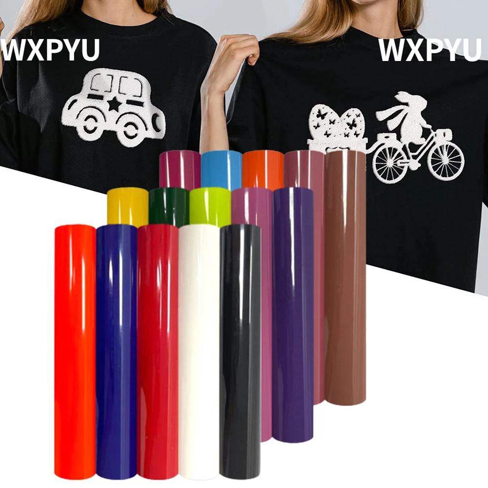 Vinyle de transfert de chaleur bouffant 3D, 1 rouleau de 25cm x 20/30/50/75/100cm pour T-shirt à mot