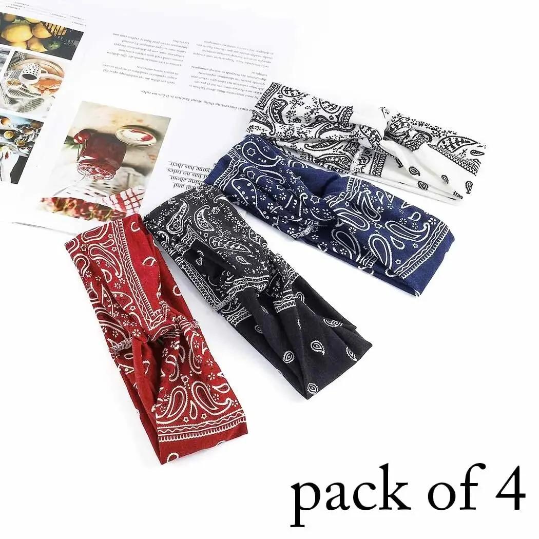 Bandeau extensible large noué pour femmes - Accessoire cheveux Yoga course sport confortable et tendance