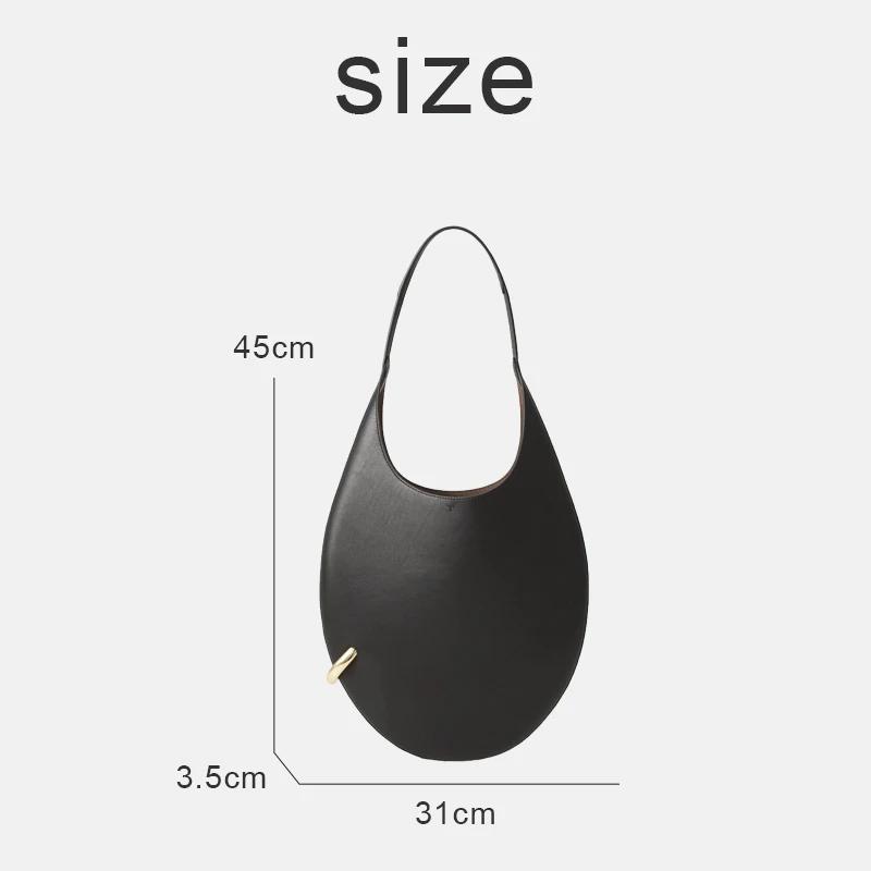 Sacs à main demi-lune fins en cuir véritable personnalisés avec initiales pour femmes sacs à main et