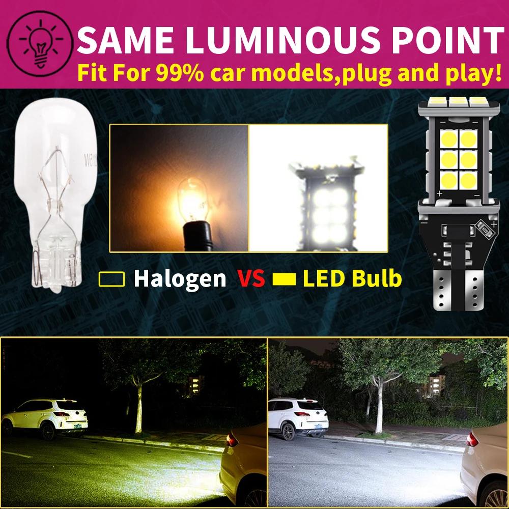 2 ampoules LED Canbus sans erreur T15 W16W, feu de recul pour Audi A4 A6 A7 A8 A3 B8 B6 8P RS5 C5 C6