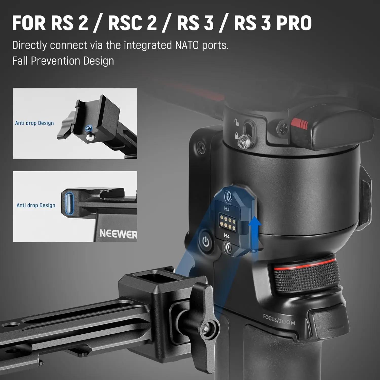 NEEWER double poignée pour DJI RS4 RS4 Pro RS3 RS3 Pro RS2 RSC2 Ronin S SC cardan double poignée Kit