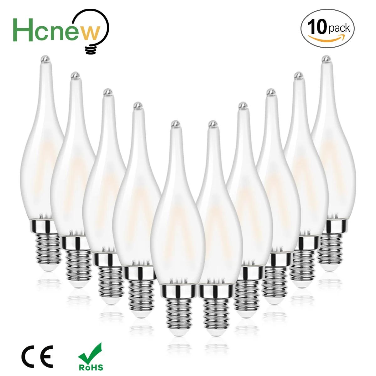 Ampoule LED E14 220V 110V C22, style rétro givré, remplacement pour chandelier, filament vintage, la