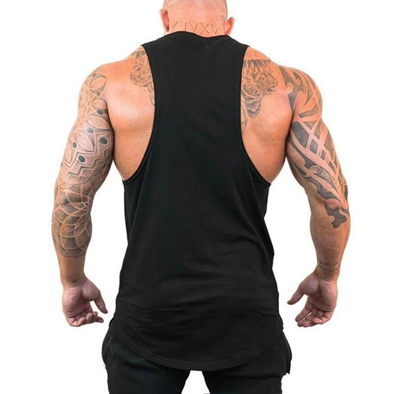 Débardeur de course imprimé araignée rouge, T-Shirt sans manches respirant en coton pour hommes, vêt