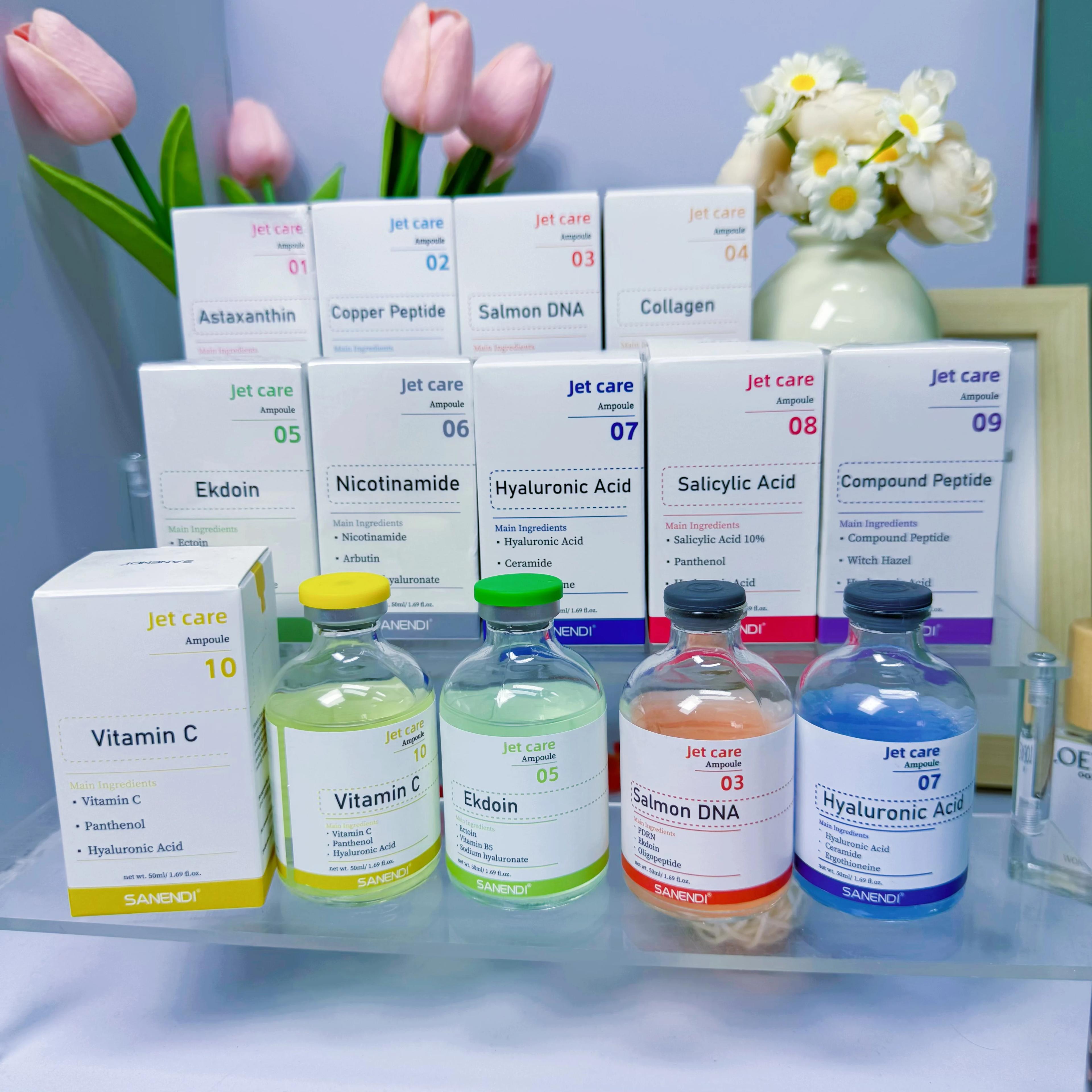 Série de soins de brume faciale-aérosol essence liquide saumon ADN soins de la peau hydratant et hyd