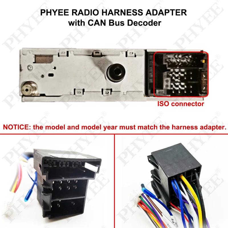 Décodeur de bus CAN de harnais mini-ISO, rétention SWC RCA P&P 16 broches Android, pour Fiat 500 200