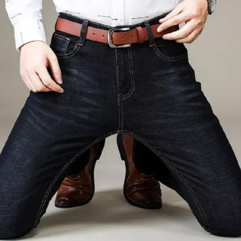 Nouveaux Jeans Classiques pour Hommes, Pantalons Homme, Denim Noir Doux, Style Biker, Salopette Masc