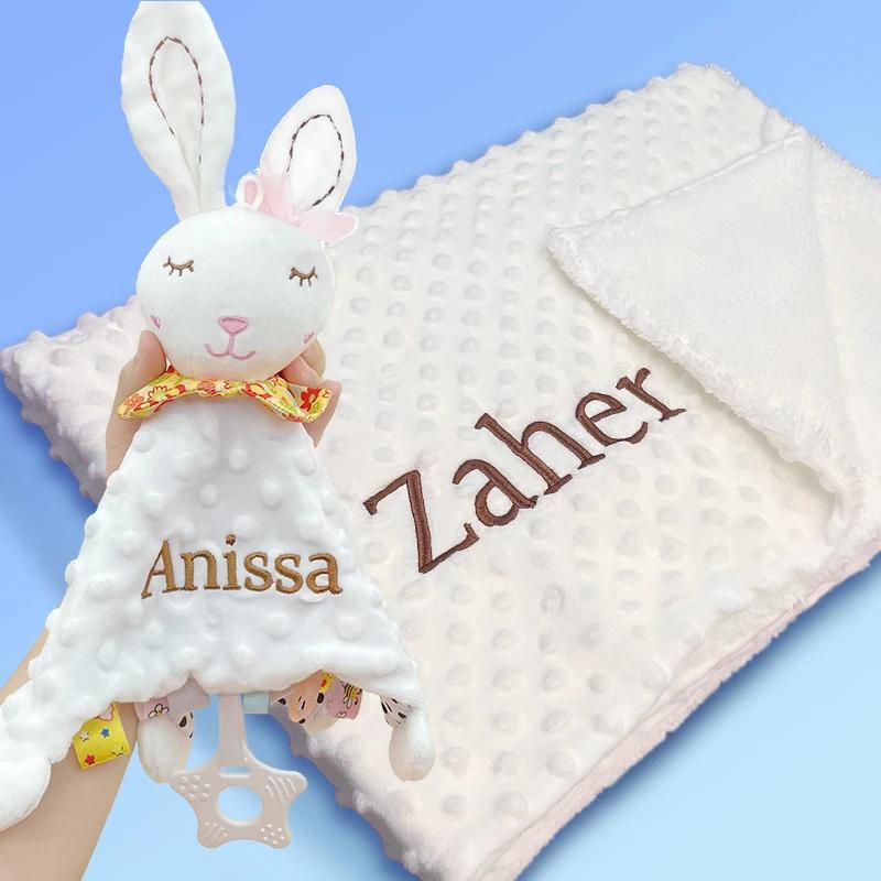 Ensemble de poupées bébé personnalisées avec nom Bibi, couette, couverture, literie et serviette - C