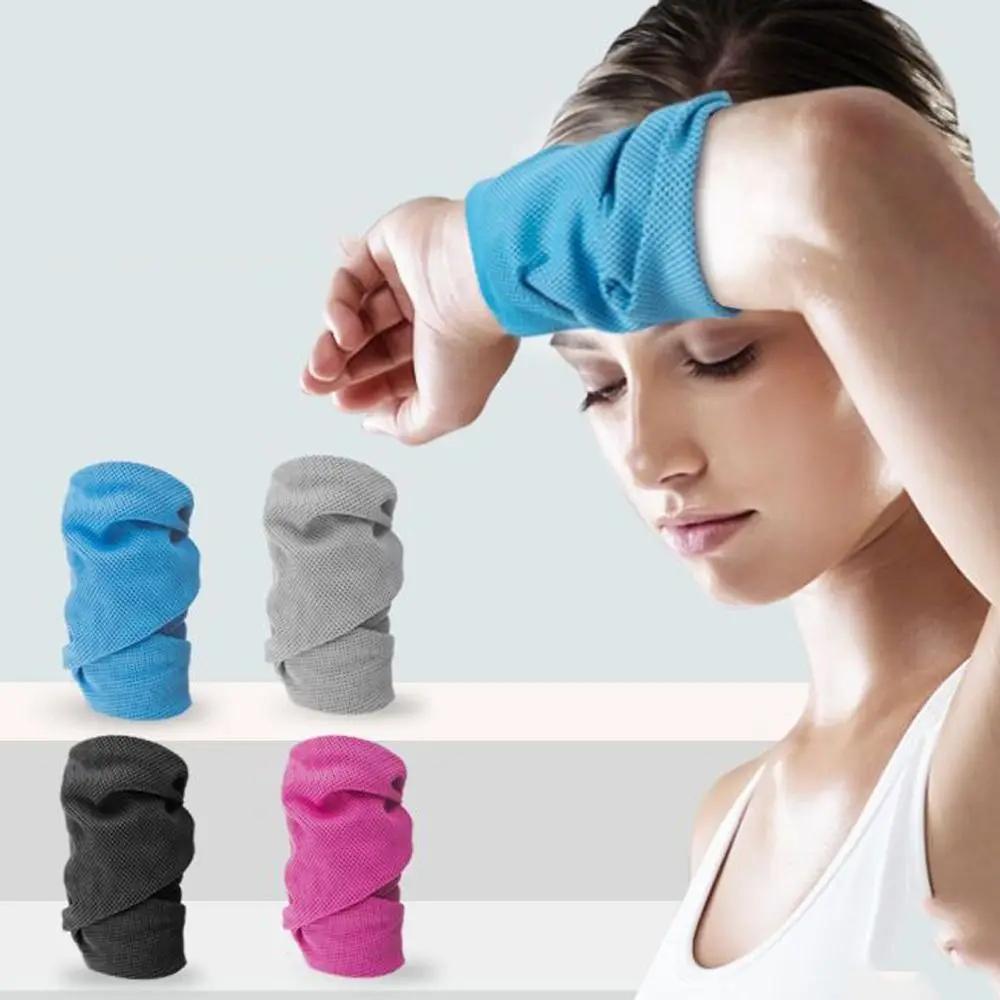 Serviette de sport en Fiber de Polyester, Absorption de la sueur, protection du poignet, lingette de