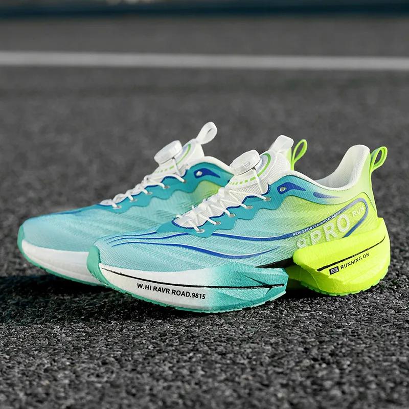 Chaussures de course pour hommes, nouvelles chaussures de sport respirantes avec plaque en carbone p