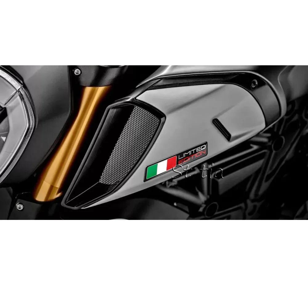 Autocollants de drapeau italien 3D pour moto, étui à autocollants en édition limitée pour Aprilia RS