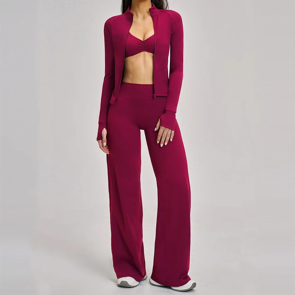Ensemble de vêtements de sport pour la gym, 2/3 pièces, ensemble de yoga pour femmes, tenue de sport