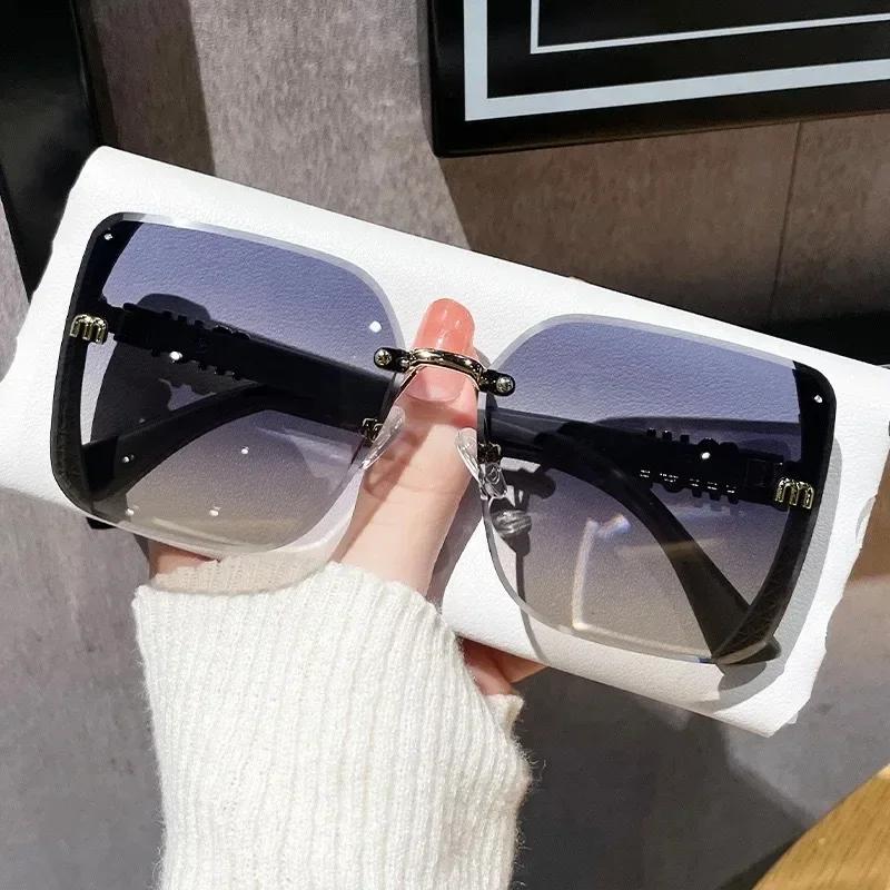 Nouvelles Lunettes de Soleil Carrées Surdimensionnées Tendance pour Femmes 2026 – Marque de Luxe, Pr