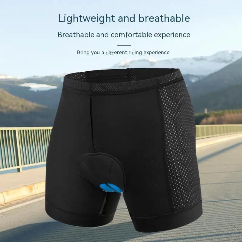 JEPOZRA-short de cyclisme respirant pour hommes, coussin de Gel 4D, culotte de vélo antichoc, VTT, s