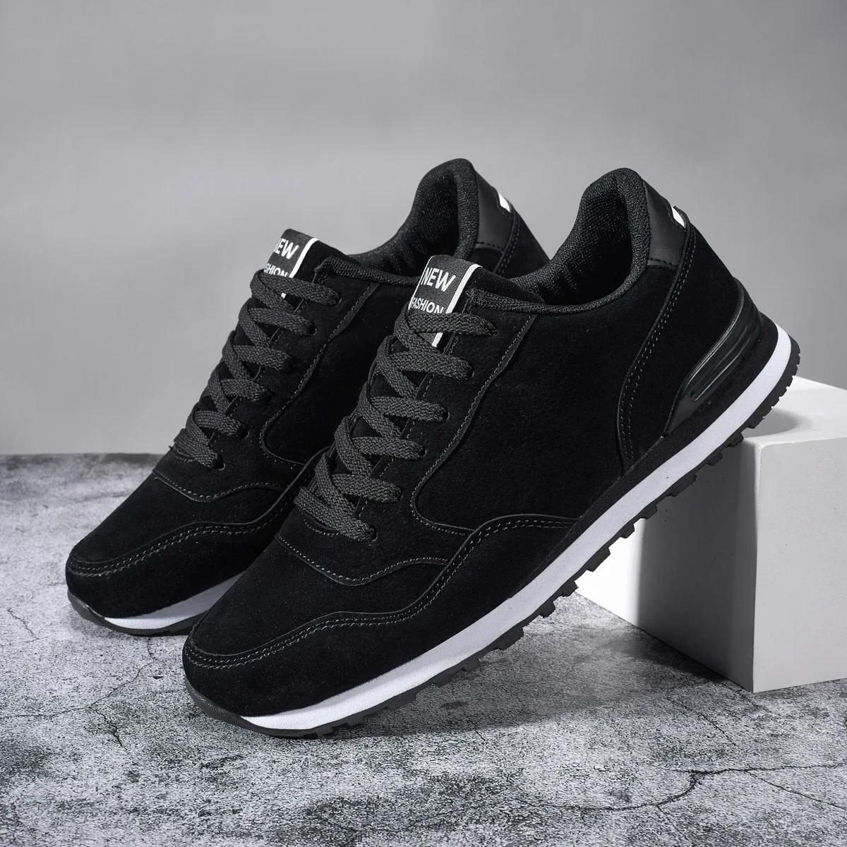 Chaussures de course légères en cuir pour hommes et femmes, baskets unisexes chaudes, chaussures de