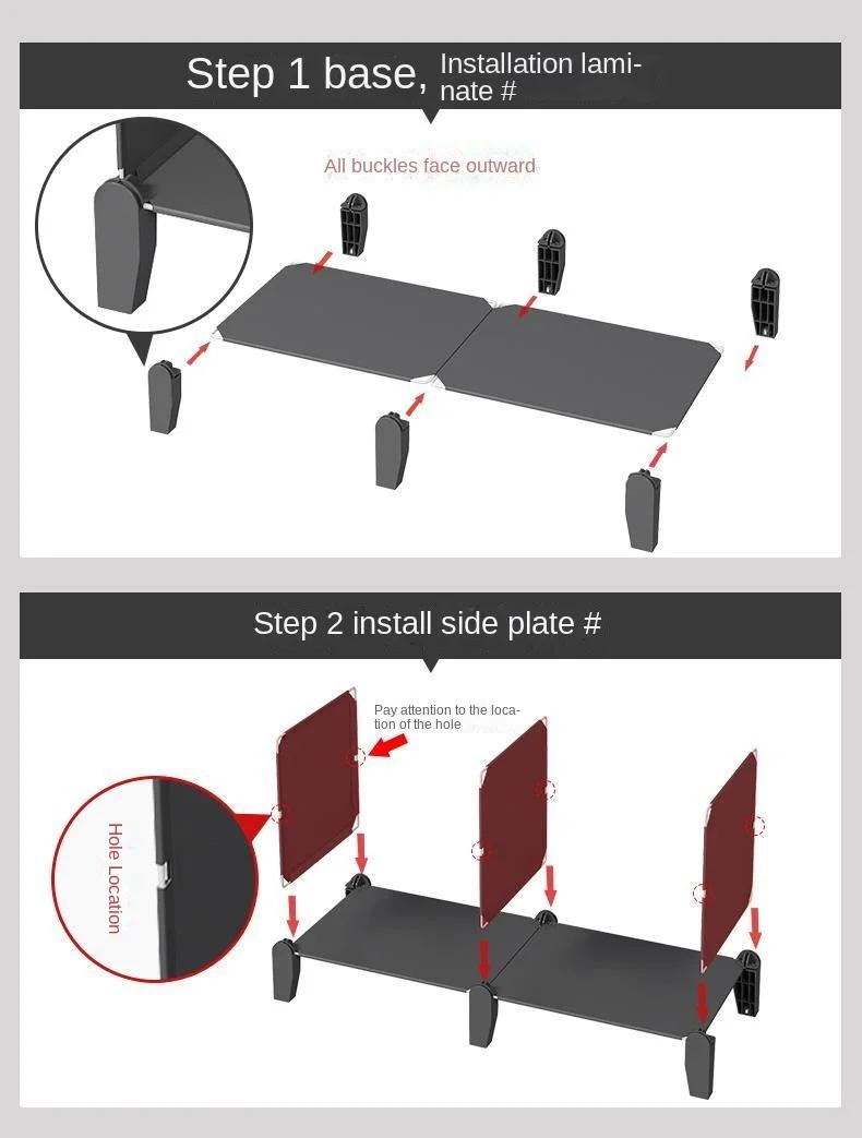 Luminerack-Meuble de Rangement T1 pour Chaussures, Couverture Anti-Poussière à Plusieurs Couches, po