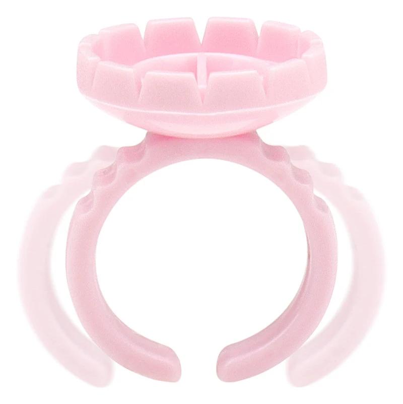 50/100 pièces en gros jetable cils colle ventilateur tasse anneaux support conteneur tatouage Pigmen