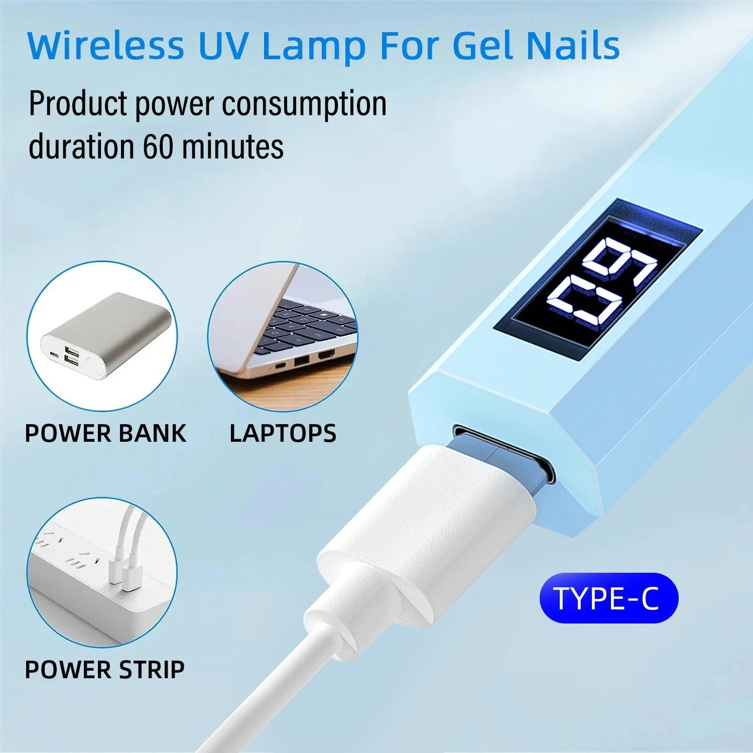 YIKOOLIN Mini lampe UV/LED portative pour manucure des ongles lampe à LED pour le durcier tous les o