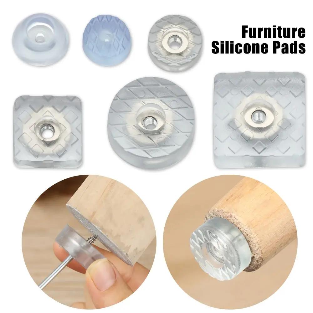 Couvre-Pieds de Table en Silicone Antidérapant, Anti-Bruit, Pièces de Meubles, 10 Pièces