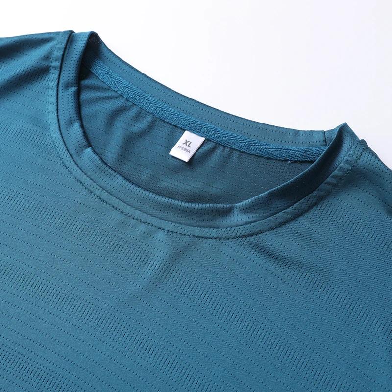 CHRLCK hommes course séchage rapide T-shirts respirant randonnée pêche T-shirts élasticité douce Spo