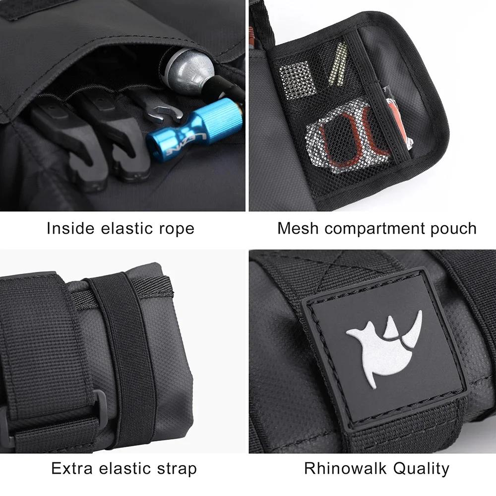 Rhinowalk vtt outils de réparation de vélo stockage sac de vélo haut avant Tube cadre sac Burrito Pa