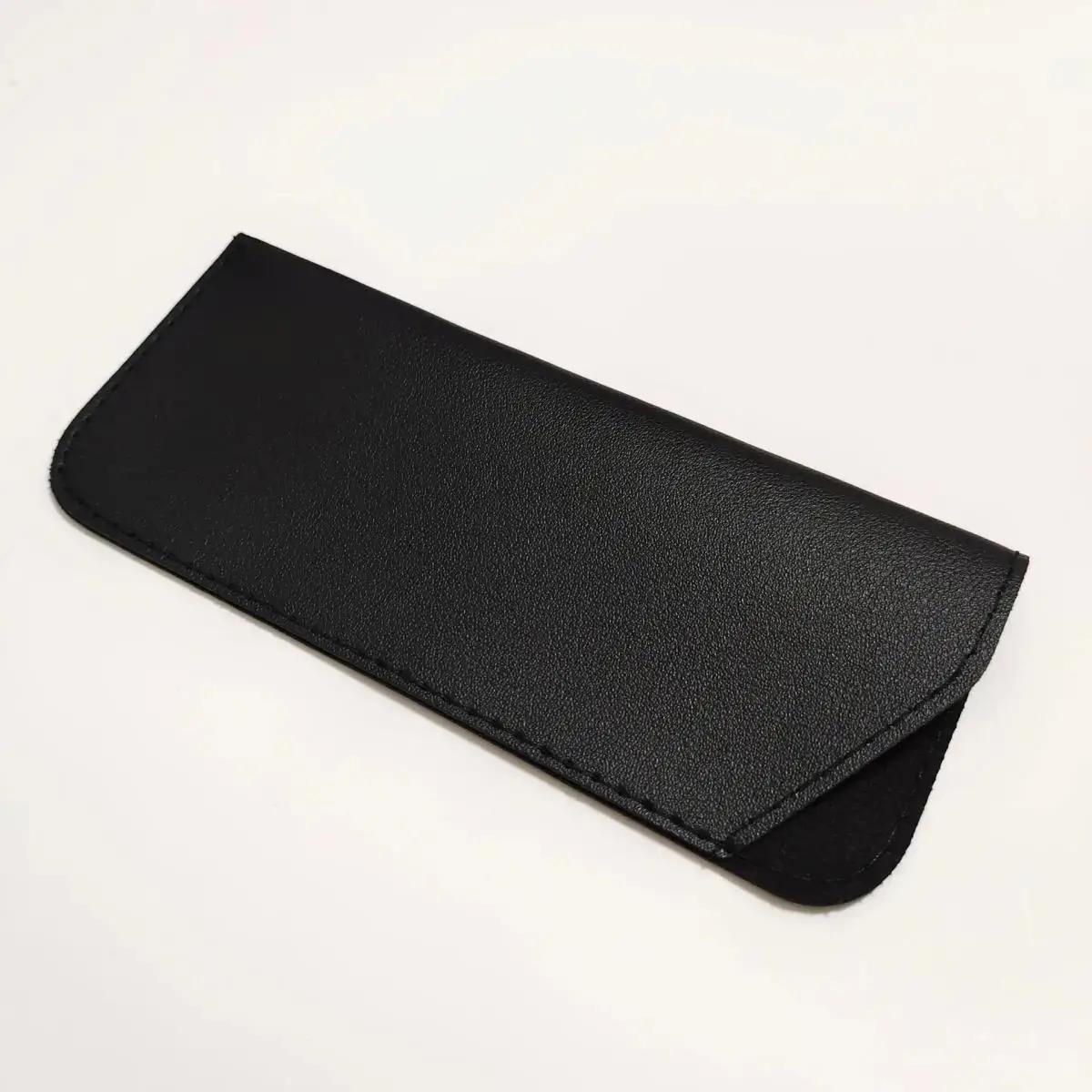 1pc sac à lunettes souple mode PU cuir lunettes lunettes de lecture pochette couverture Portable étu