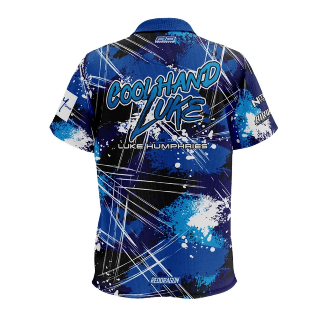 Polo Red Dragon Luke Humphries World Champion Tour - Dartshirt Sports Dry Quickly T-shirt pour homme