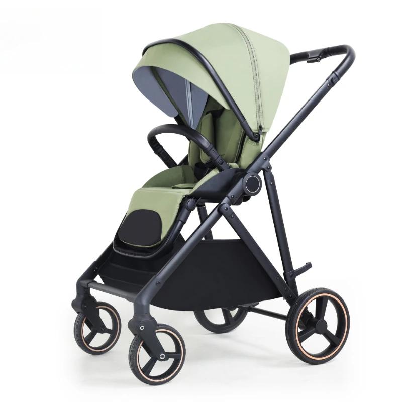 2025 nouvelle poussette bébé C15 légère et facile à plier poussette bébé avec quatre roues absorbant