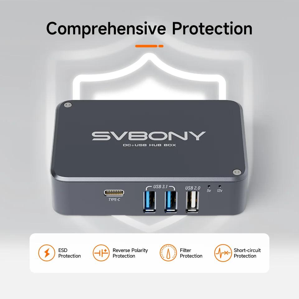 Svbony SV241 astronomie Micro DC + USB HUB Box USB3.1 sortie de lecture haute vitesse et Interface t
