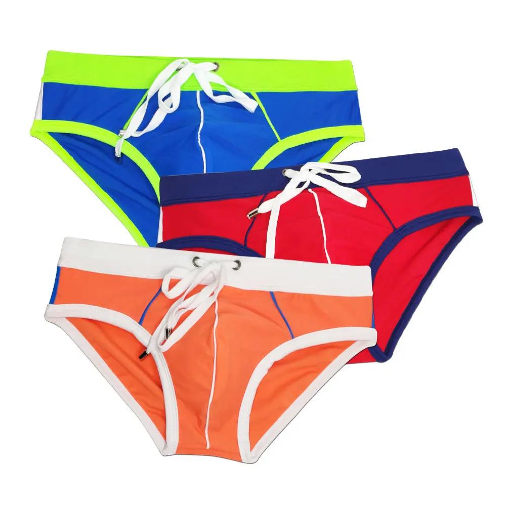 Maillot de bain pour hommes, culotte de plage, Sexy, respirant, culotte hi-q, Boxer, costume de bain