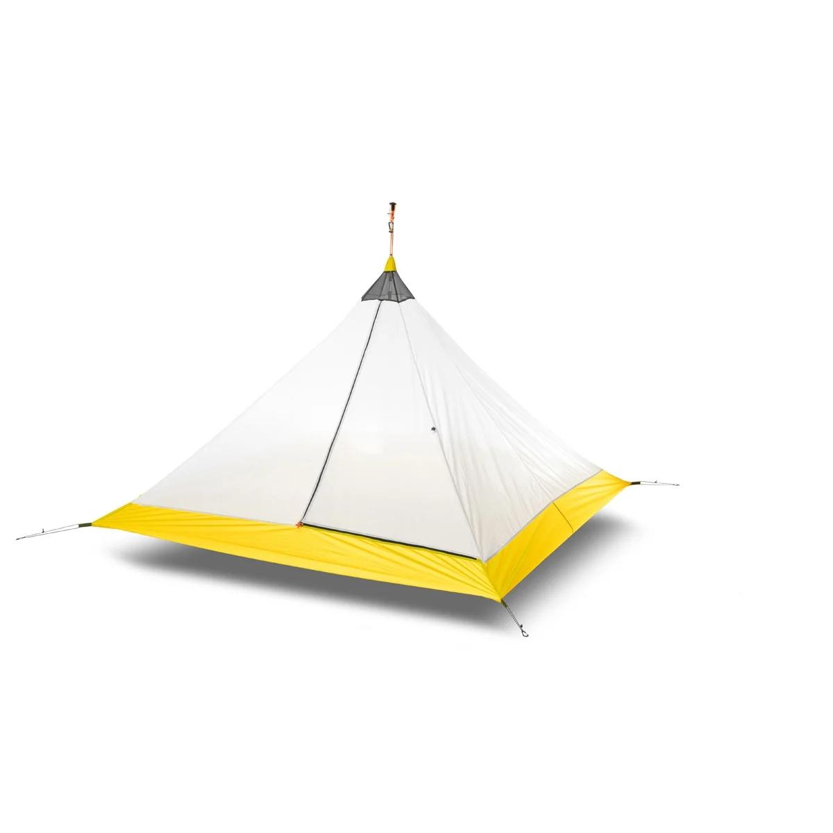 Hikeburger noeud 145 cm pyramide ultralégère 1.45 m tente intérieure sans tige 2-4 personnes Camping