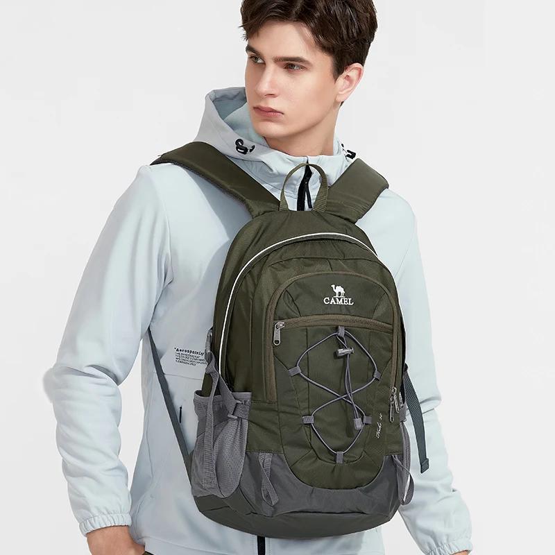 Sac à dos imperméable GOLDEN CAMEL 30L, sac à dos de montagne pour homme, sac d'école de loisirs pou