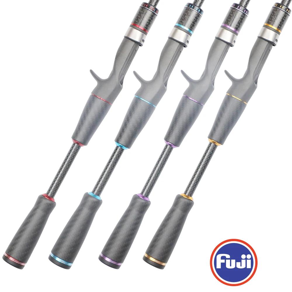 Pro Bomesh-Kit de poignée fendue en fibre de carbone, siège de moulinet Fuji ECS 16, écrou de verrou