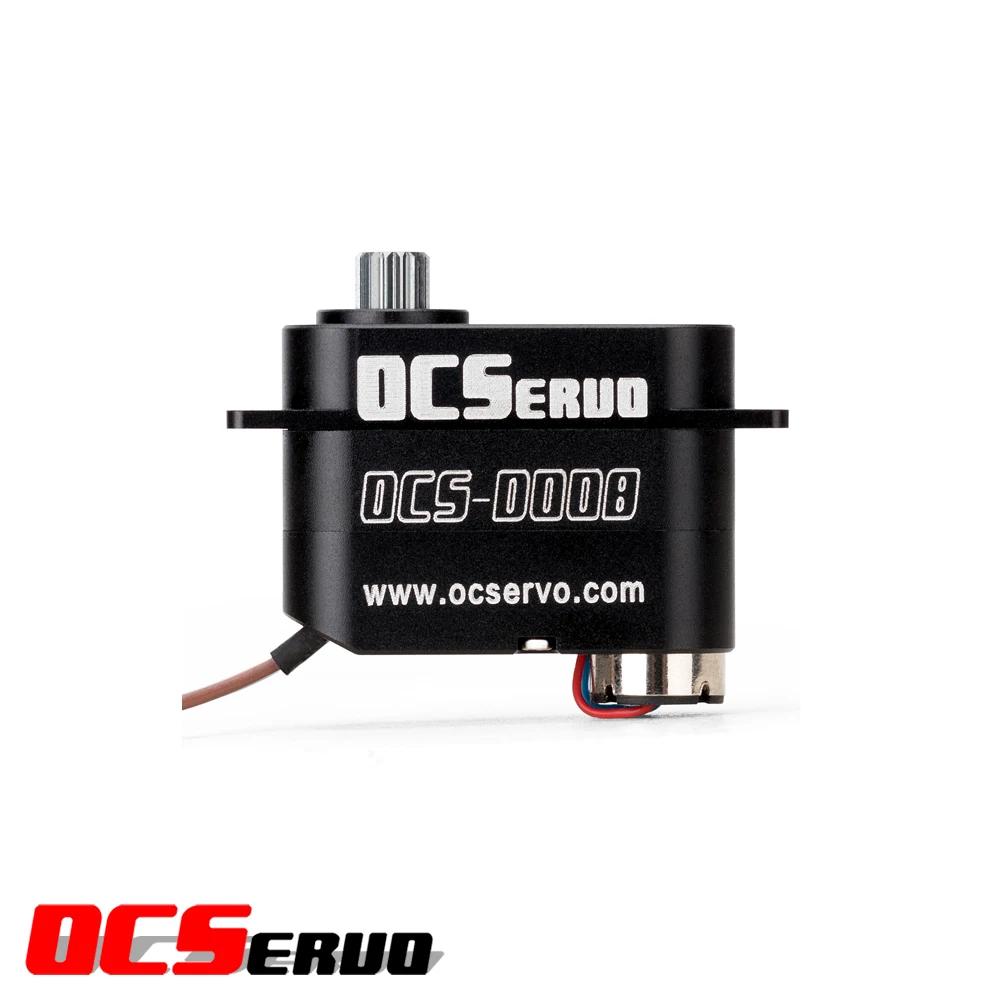 OCS-D008 7,4 V 3,2 kg.cm 7,7 g 0,07 S/60 ° Moteur sans noyau Micro servo engrenage métallique tou