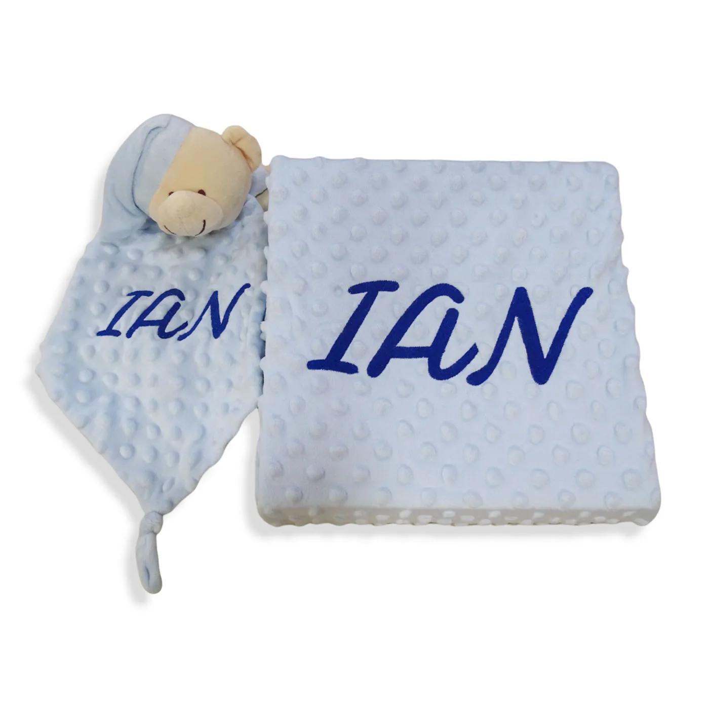 Couverture bébé personnalisée avec votre nom brodé, couverture topito personnalisée pour nouveau-né,