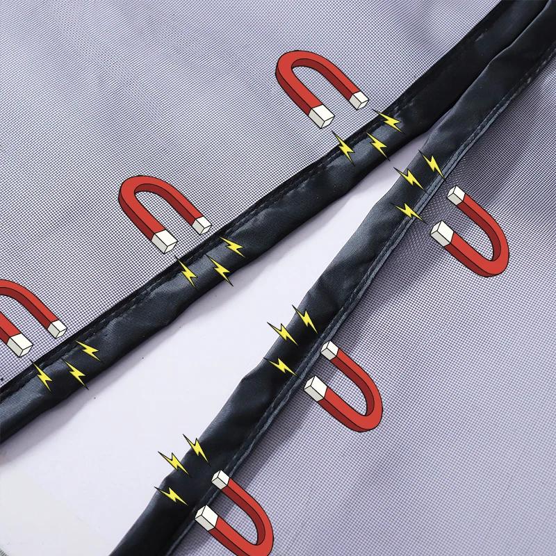 Moustiquaire magnétique pour porte, taille personnalisée, rideau anti-mouches, fermeture automatique