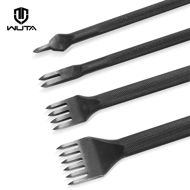 WUTA-Jolie çon d'artisanat du cuir, outils d'artisanat du cuir, pointe de diamant, fer à piquer noir