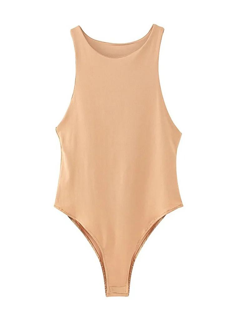 Été solide sexy moulante femmes body femme 8 couleur vert mince body décontracté chic dame club cour
