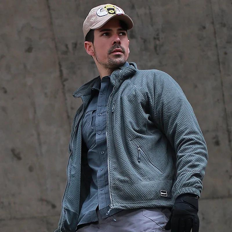 Pull polaire tactique pour hommes et femmes, Camping en plein air, randonnée, veste de printemps et