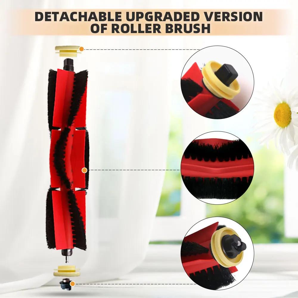 Compatible pour ( Roborock S5, S5 Max, S6 MaxV, S6 Pure, E4, E5, S51, S52, S55 ) Rouleau Brosse Laté